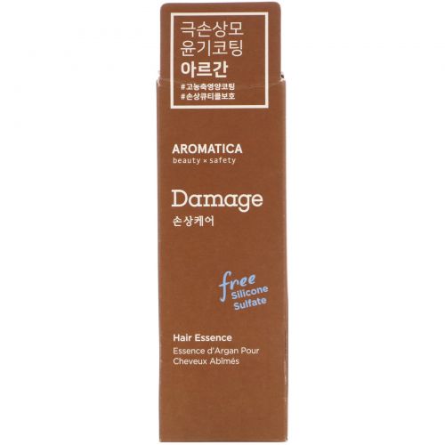 Aromatica, Argan Hair Essence, Damage Care, 1.6 fl oz (50 ml)