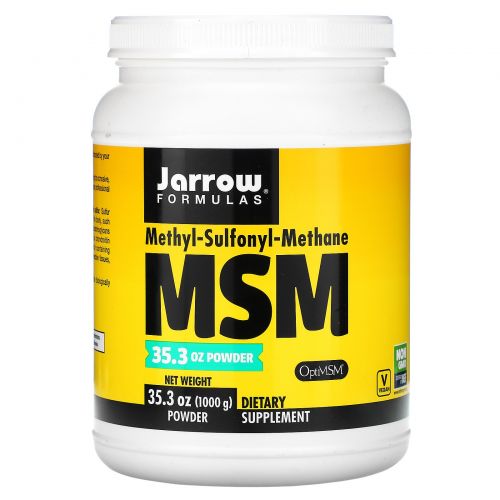 Jarrow Formulas, MSM (Метил сульфонил метан) в порошке, 35,3 унции (1000 г)