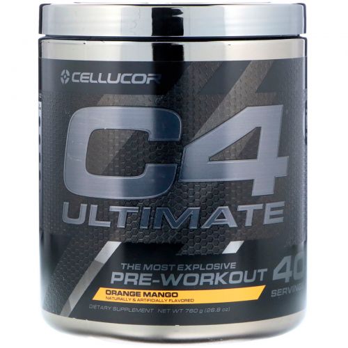 Cellucor, C4 Ultimate, Предтренировочная формула, Апельсин Манго, 26,8 унц. (760 г)