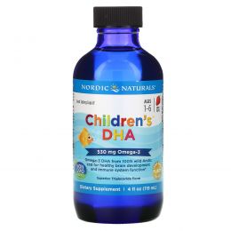 Nordic Naturals, Детская ДГК, Клубника, 4 fl oz (119 мл)