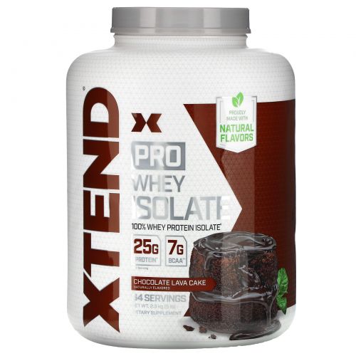 Scivation, Xtend Pro, сывороточный изолят, шоколадный фондан, 5 фунтов (2,3 г)