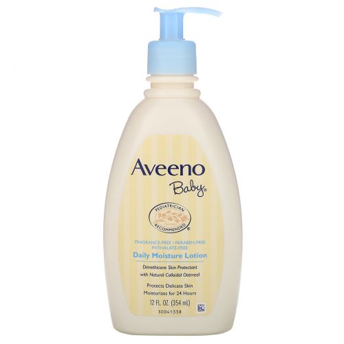 Aveeno, Для детей, ежедневный увлажняющий лосьон, без запаха, 12 жидких унций  (354 мл)