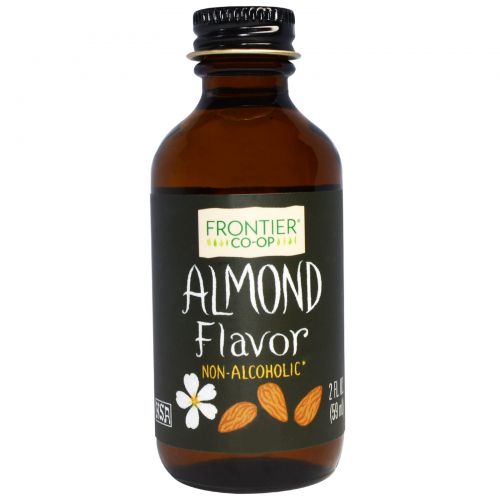 Frontier Natural Products, Almond Flavor, Alcohol-Free, 2 fl oz (59 ml)