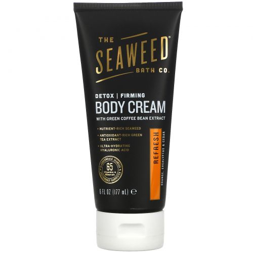 Seaweed Bath Co., Firming Detox Cream, Refresh, Orange, Eucalyptus & Cedar, 6 fl oz (177 ml)