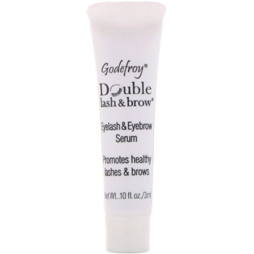 Godefroy, Double Lash & Brow, Eyelash and Eyebrow Serum, 0.1 fl oz (3 ml)