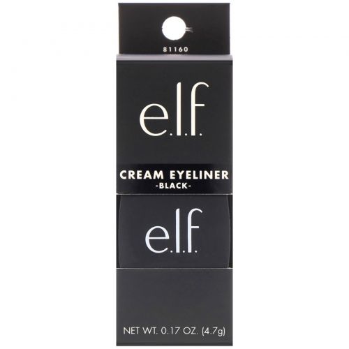 E.L.F. Cosmetics, Кремовая подводка для глаз, черный, 0,17 унции (4,7 г)