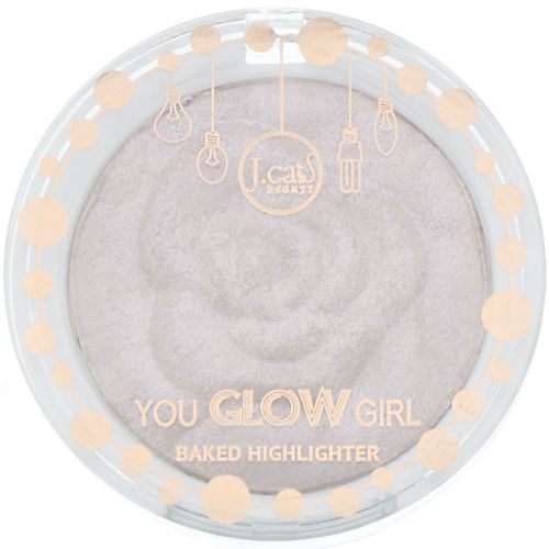 J.Cat Beauty, You Glow Girl, запеченый хайлайтер, оттенок YGG106 «Прекрасная роза», 8,5 г