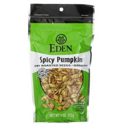 Eden Foods, Сухие жареные семечки натуральной пряной тыквы, 4 унции (113 г)