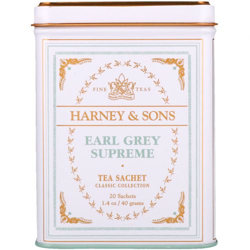 Harney & Sons, Earl Grey Supreme, 20 саше, 40 г