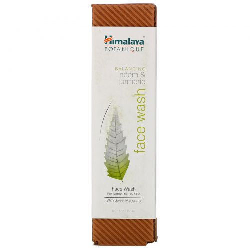 Himalaya Herbal Healthcare, Botanique, Средство для умывания с нимом и куркумой, 5,07 жидкой унции (150 мл)