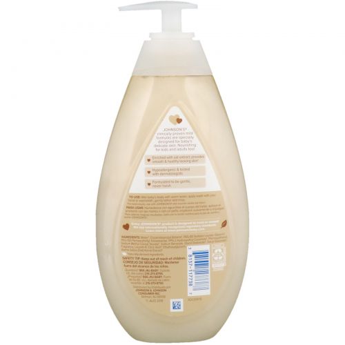 Johnson's, Skin Nourish, Vanilla Oat Wash, 16.9 fl oz (500 ml)