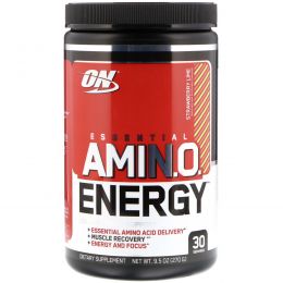 Optimum Nutrition, Энергия незаменимых аминокислот, клубника и лайм, 9,5 унций (270 г)