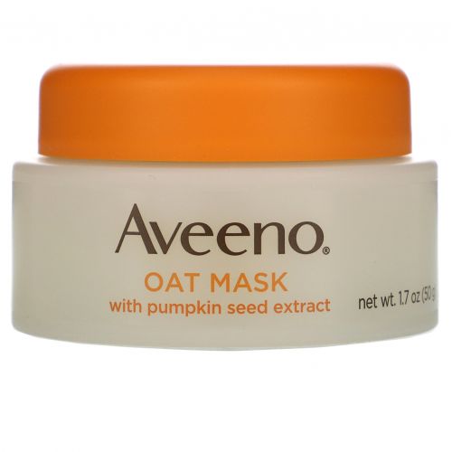 Aveeno, Oat Mask with Pumpkin Seed Extract, Soothe, 1.7 oz (50 g)