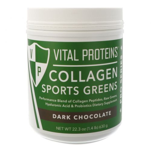 Vital Proteins, Collagen, Sports Greens, Pro Series, Dark Chocolate , 22.3 oz (630 g)