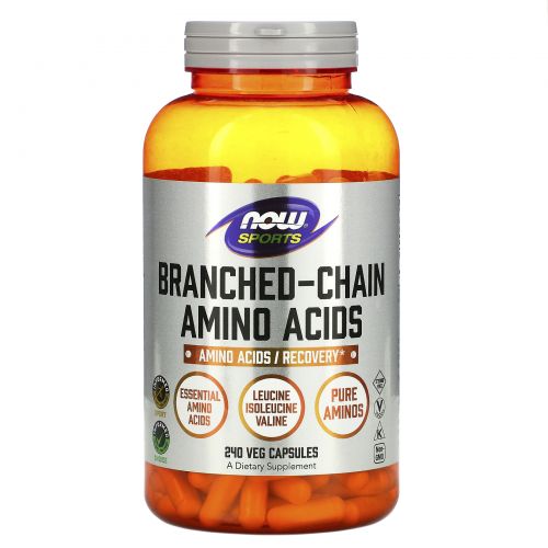 Now Foods, Аминокислоты с разветвленными цепями для спортсменов, 240 капсул