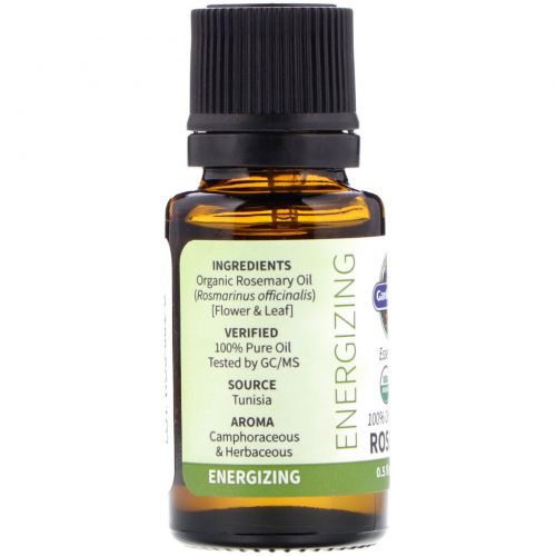 Garden of Life, 100% Organic & Pure, Essential Oils, Energizing, Rosemary, 0.5 fl oz (15 ml)