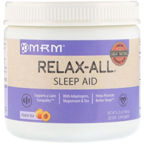 MRM, Relax-All Sleep Aid, Peach Tea, 6.35 (180 g)