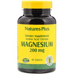 Nature's Plus, Магний, 200 мг, 90 таблеток