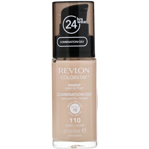 Revlon, Макияж для комбинированной и жирной кожи Colorstay, оттенок слоновой кости 110, 30 мл