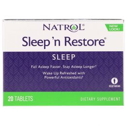 Natrol, Восстановление сна, 20 таблеток