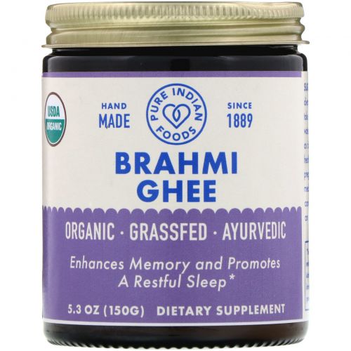 Pure Indian Foods, Organic Brahmi Ghee, 5.3 oz (150 g)