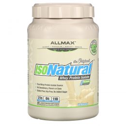 ALLMAX Nutrition, IsoNatural, 100% Ultra-Pure Natural Whey Protein Isolate (WPI90), The Original, Unflavored, 2 lbs (907 g)