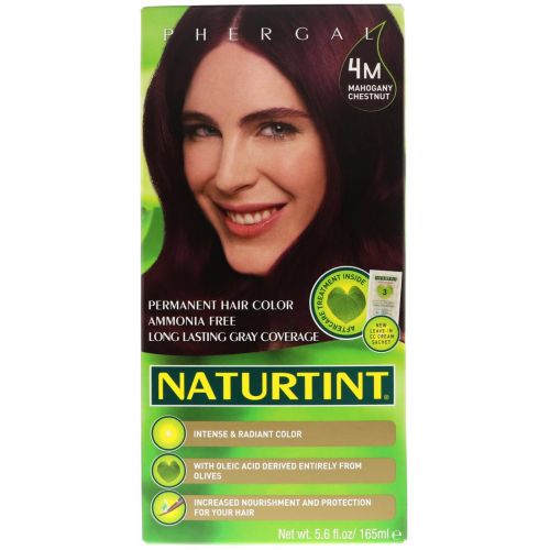 Naturtint, Стойкая краска для волос, 4М, золотистый каштан, 5,28 жидких унций (150 мл)