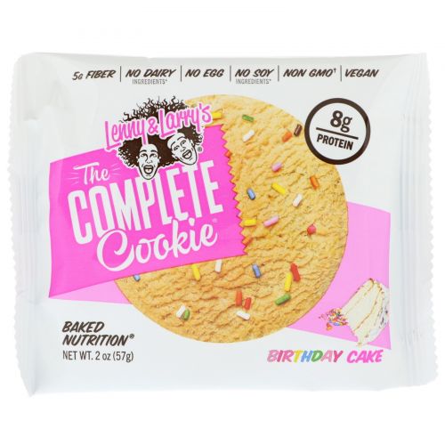 Lenny & Larry's, The Complete Cookie, Birthday Cake, 12 Cookies, 2oz ( 57 g) Each