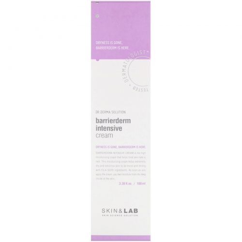 Skin&Lab, Серия Dr. Derma Solution, интенсивный крем для восстановления кожного барьера, 100 мл