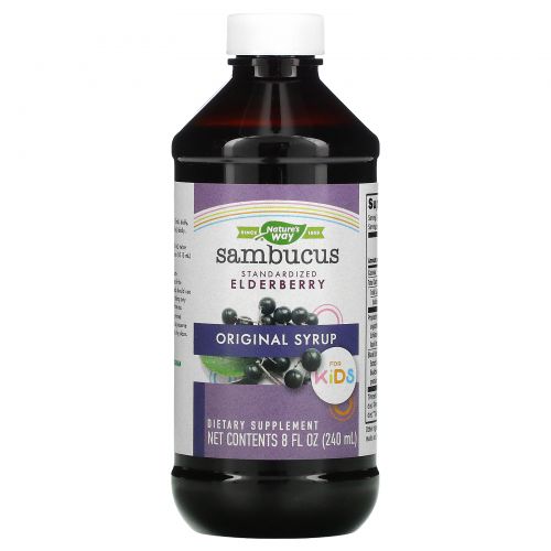 Nature's Way, Original Sambucus для детей, бузина, 8 жидких унций (240 мл)