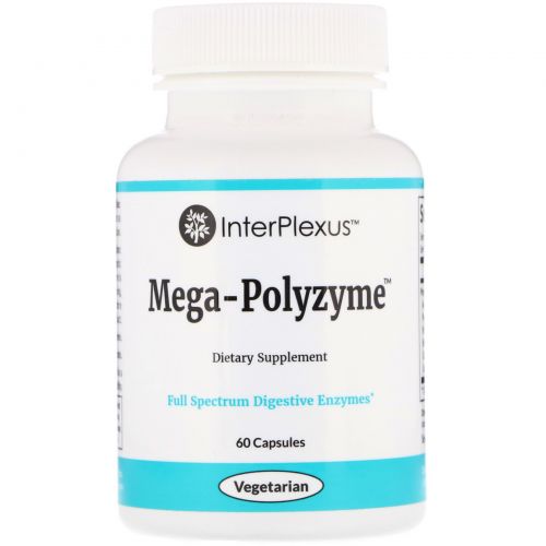 InterPlexus Inc., Mega-Polyzyme, 60 Capsules