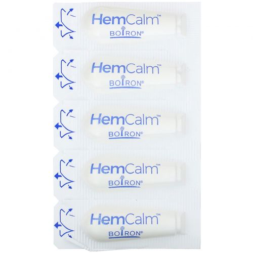 Boiron, HemCalm Suppositories, Hemorrhoid Relief, 10 Suppositories