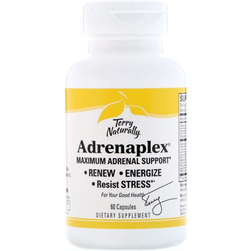 EuroPharma, Terry Naturally, Terry Naturally, Adrenaplex, 60 капсул