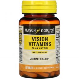 Mason Natural, Vision Vitamins Plus Lutein, 60 Tablets