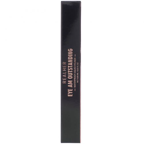 RealHer, Eye Am Outstanding, Waterproof Liquid Eyeliner, 0.02 fl oz (0.65 ml)