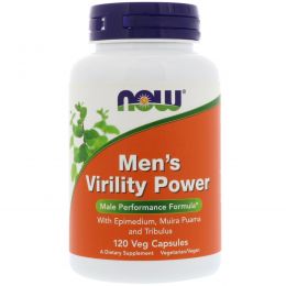 Now Foods, Men's Virility Power, 120 капсул