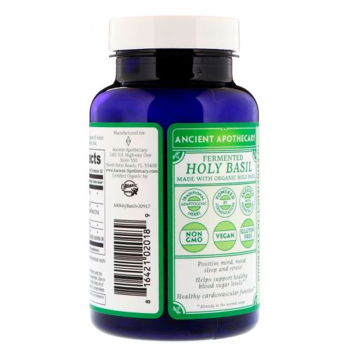 Ancient Apothecary, Fermented Holy Basil, 90 Capsules