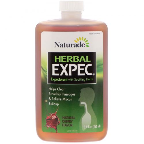 Naturade, Herbal Expec, Природный вкус вишни, 8,8 жидких унций (260 мл)