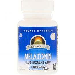 Source Naturals, Мелатонин 100 таблеток