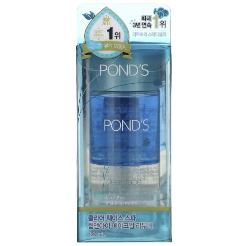 Pond's, Clear Face Spa, Lip & Eye Make-up Remover, 120 ml