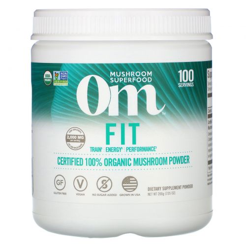 Organic Mushroom Nutrition, В хорошей форме, грибной порошок, 7.14 унций (200 г)