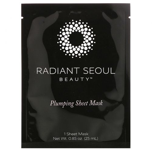 Radiant Seoul, Plumping Sheet Mask, 5 Sheet Masks, 0.85 oz (25 ml) Each