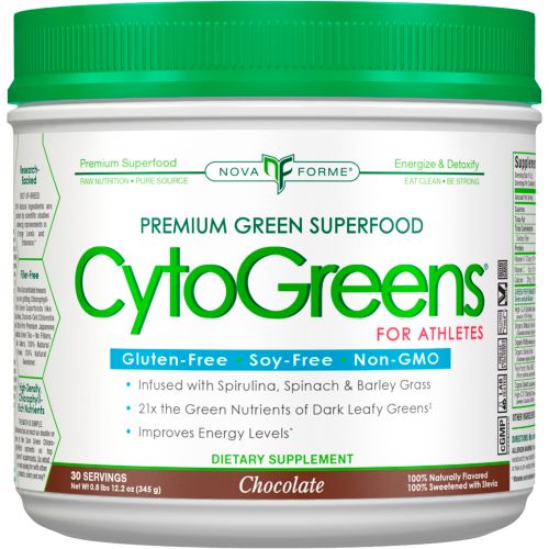ALLMAX Nutrition, CytoGreens, премиальный зеленый суперпродукт для спортсменов, шоколад, 12,2 унц. (345 г)