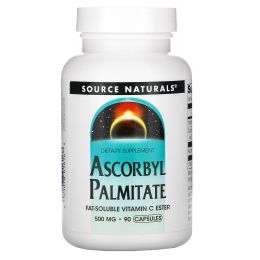 Source Naturals, Аскорбилпальмитат, 500 мг, 90 капсул