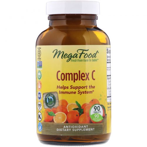 MegaFood, Complex C, 90 таблеток