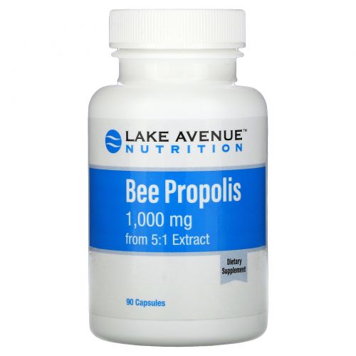 Lake Avenue Nutrition, Bee Propolis, 5:1 Extract, 1,000 mg, 90 Veggie Capsules