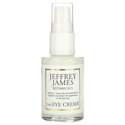 Jeffrey James Botanicals, Крем для кожи вокруг глаз, Яркость, легкость, свежесть, 0,5 унции (15 мл)