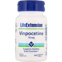 Life Extension, Винпоцетин, 10 мг, 100 таблеток