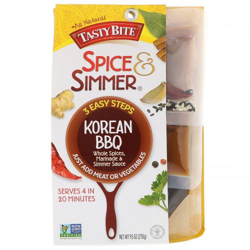 Tasty Bite, Spice & Simmer, Korean BBQ, 9.5 oz (270 g)