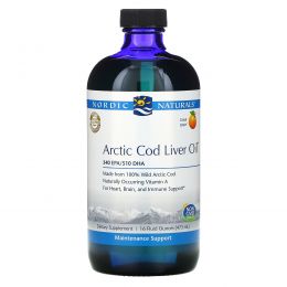 Nordic Naturals, Arctic Cod Liver Oil, Orange Flavor, 16 fl oz (473 ml)